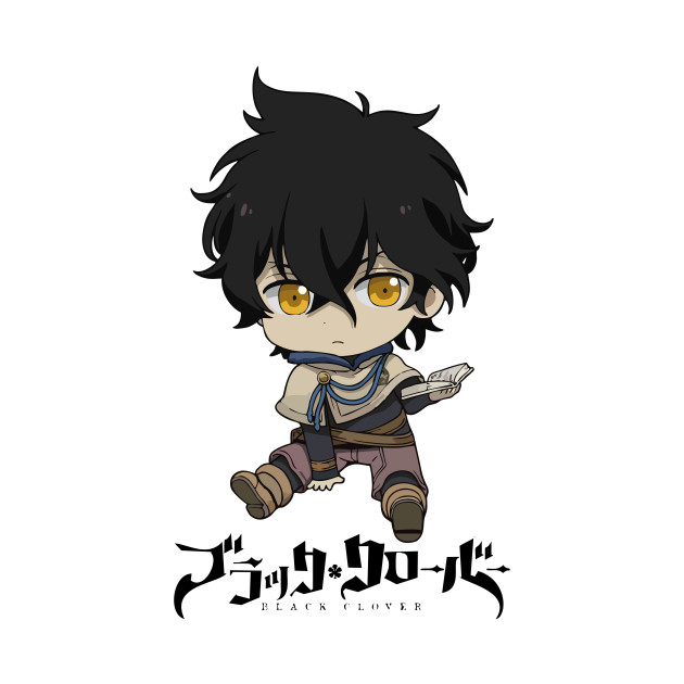 YUNO BLACK  CLOVER  CHIBI  Black  Clover  Kids Long Sleeve 