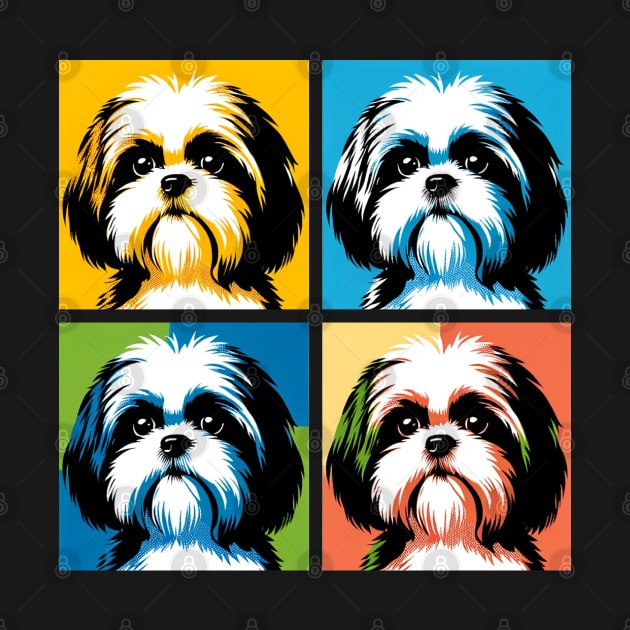 Shih Tzu Pop Art - Dog Lover Gifts by PawPopArt