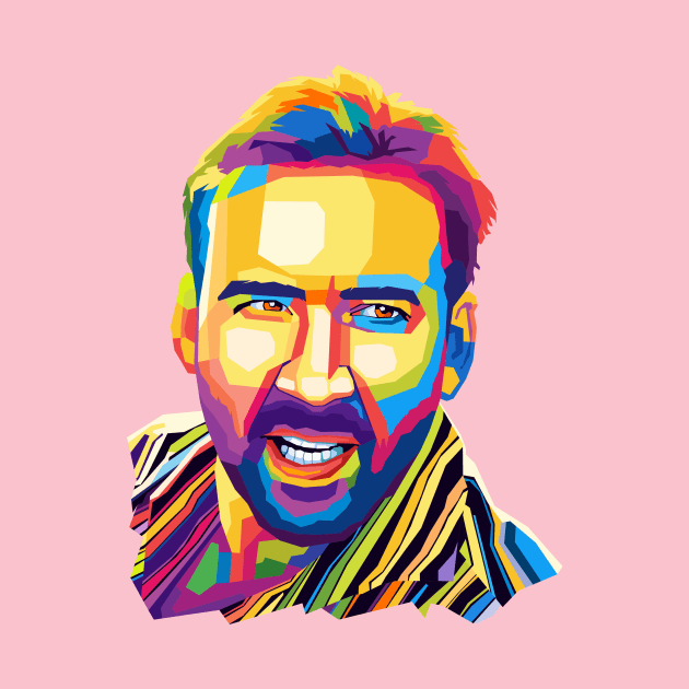 Nicolas Cage Wpap Pop Art by Kuli art