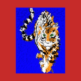 Blue devil leopard T-Shirt