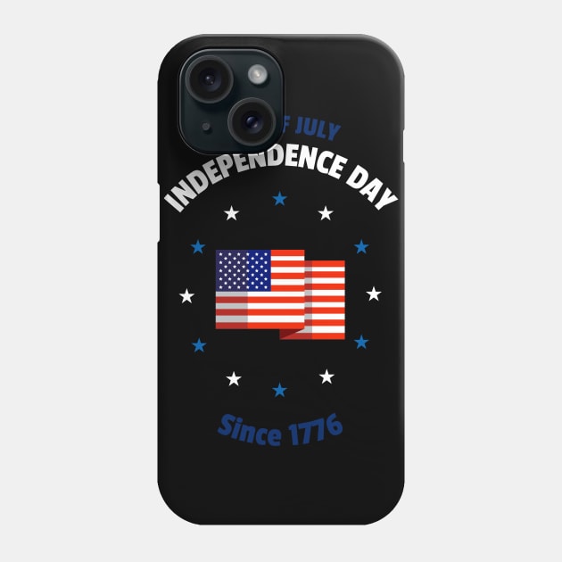 4th of July Independence Day since 1776, fourth of july, usa Phone Case by BaronBoutiquesStore