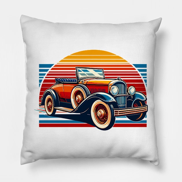 Vintage car Pillow by Vehicles-Art