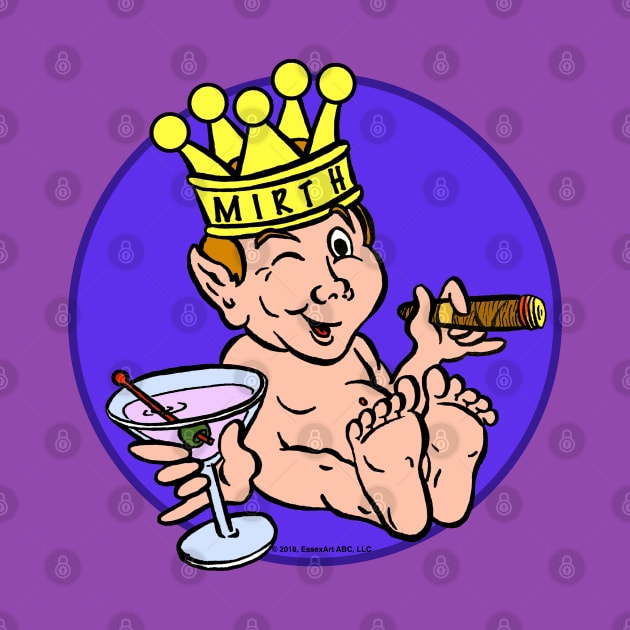 Mirthful Billiken w/Cigar & Martini by EssexArt_ABC