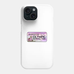 Olympic National Park Washington License Plate Lighthouses Phone Case