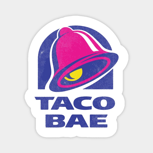 Taco Bae Magnet by dumbshirts