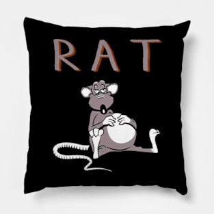 Rat Majestic Rat Memorabilia Shirt Rodent Renaissance Revival Pillow