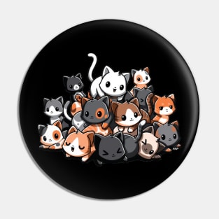 Cat Pile Pin