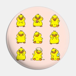 Yellow baby chick Pin