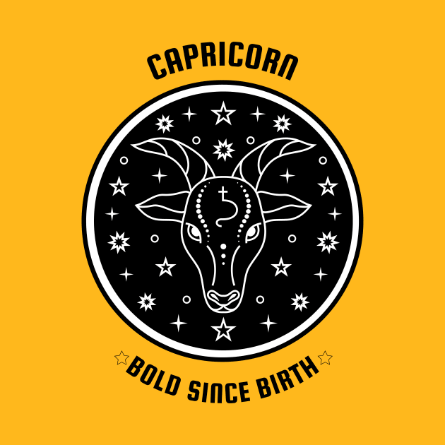 Capricorn ♑🐐 Bold Since Birth Zodiac Sign Astrological Sign Horoscope by Bro Aesthetics