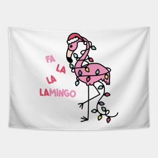 Christmas Flamingo Tapestry