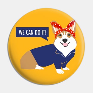 Rosie Corgi Pin