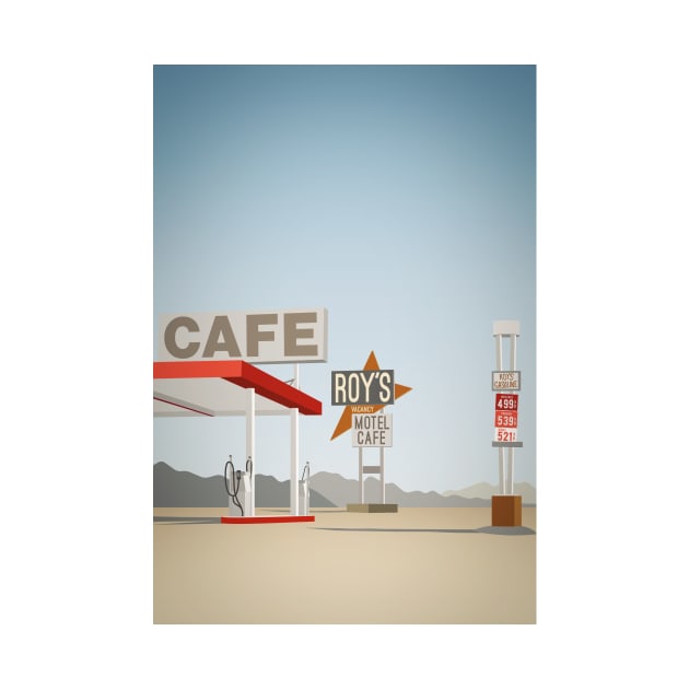 Roy's Cafe Illustration by Spindriftdesigns