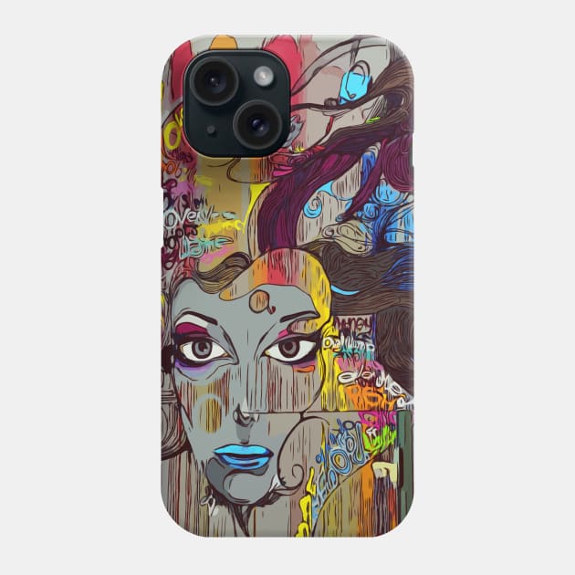 Urban Graffiti Sister Phone Case by AprilDesignsTu