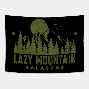 Lazy Mountain Alaska Mountain Souvenir Tapestry