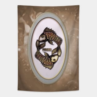 Zodiac sign pisces Tapestry