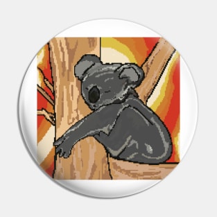 Koala in Australia - Save the environment  - Pixel Art Pin