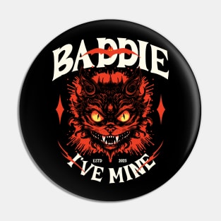 IVE mine baddie cat halloween spooky typography dive | Morcaworks Pin