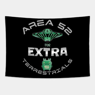 AREA 52 for EXTRA-terrestrials (dark) Tapestry