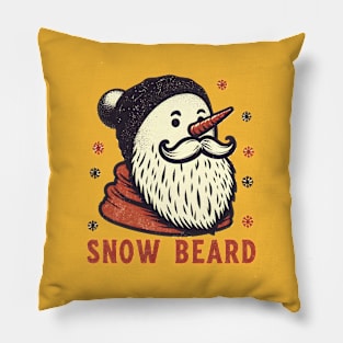 Snow Beard: A Snowman with a Beard Pillow