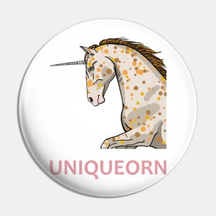 Uniqueorn, one-of-a-kind unicorn Pin