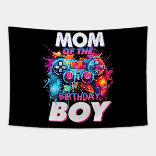 Mom Of The Birthday Boy Matching Video Gamer Birthday Party Tapestry