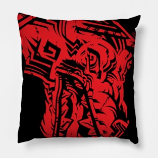 Hound's Head - Red - Pillow