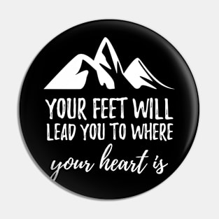 Mountains Hiking Pin