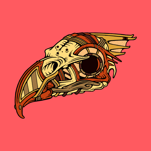 Bronze Hawk-Skull by Woah_Jonny