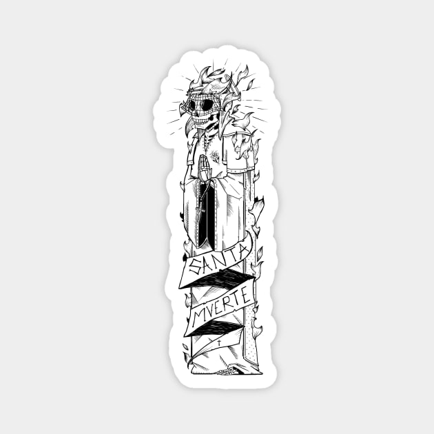 SANTA MUERTE Magnet by Bishok