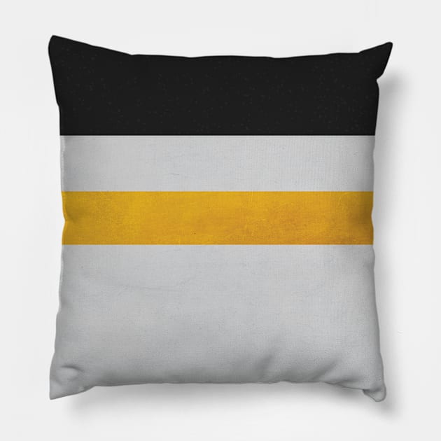 Geometric Line Pattern Pillow by speckled