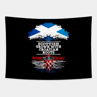 Scottish Grown With Croatian Roots - Gift for Croatian With Roots From Croatia Tapestry