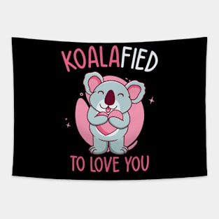 Valentine's Day Koala Love Wildlife Koala Lover Tapestry