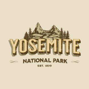 Yosemite National Park Distressed T-Shirt