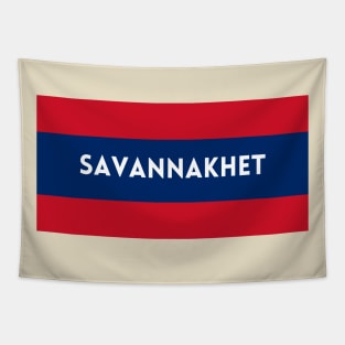 Savannakhet City in Laos Flag Colors Tapestry