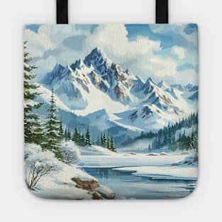 Winter Mountain Tote