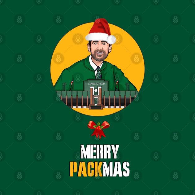 Green Bay Packers - Aaron Rodgers Christmas (GB, Green Bay, Wisconsin, Football, Gift) by turfstarfootball