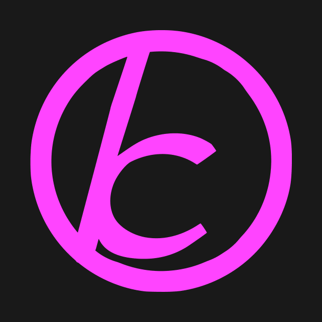 Jewish Anarchist Symbol (Cursive, Pink) by dikleyt