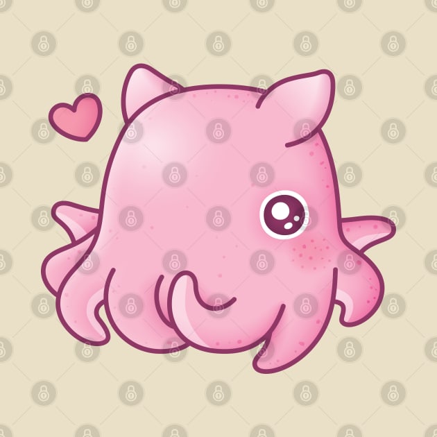 Cute Pink Flapjack Octopus by rustydoodle