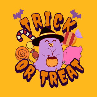 Adorable Halloween Ghost | Trick or Treat Design T-Shirt