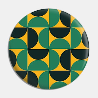 Retro 1970's style abstract pattern Pin