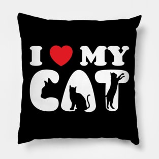 I Heart My Cat Pillow