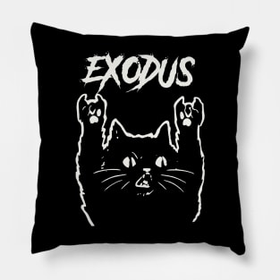 exodus metal cat Pillow