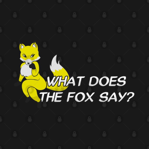 What does the fox say? - Yellow by Brony Designs