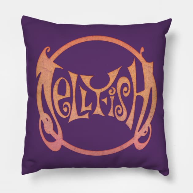 Jellyfish /// 90s Retro Fan Art Design Pillow by DankFutura