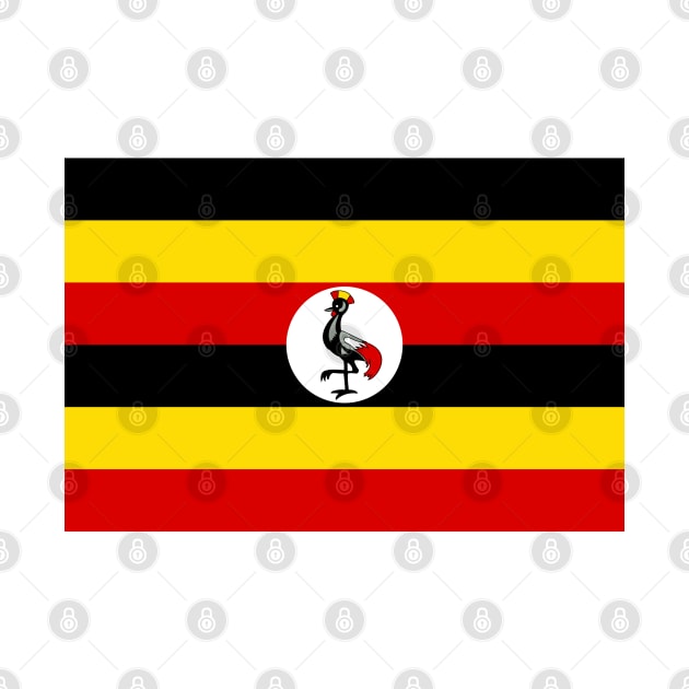 Flag of Uganda by COUNTRY FLAGS