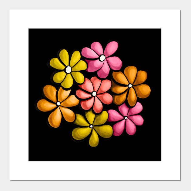 Fun Colorful Flowers Spring Design Spring Season Posters And Art Prints Teepublic