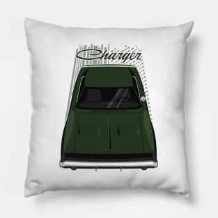 Dodge Charger 1968 - Dark Green Pillow