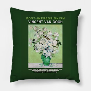 Roses by Vincent van Gogh Pillow