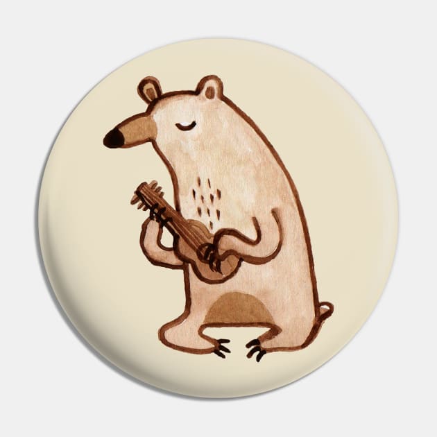 Ukulele Bear Pin by Sophie Corrigan