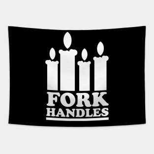 Fork Handles Four Candles Tapestry